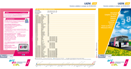 Ligne Ligne Horaires Valables À Compter Du 01/09/2013 Horaires Valables À Compter Du 01/09/2013