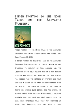 Talks on the Adhyatma Upanishad