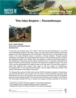 The Inka Empire—Tawantinsuyu
