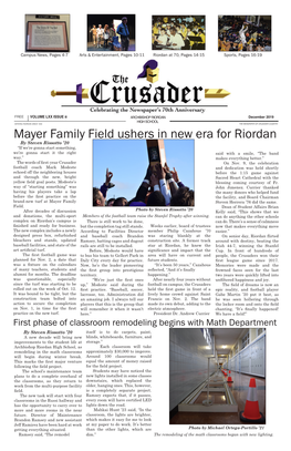 Mayer Family Field Ushers in New Era for Riordan