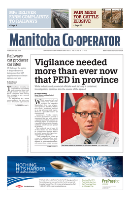 Vigilance Needed More Than Ever Now That Ped in Province
