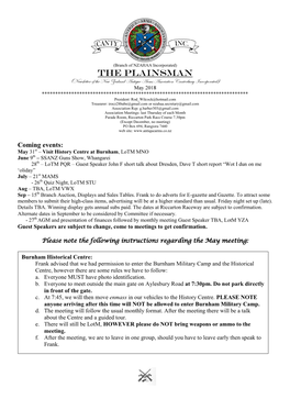 THE PLAINSMAN (Newsletter of the New Zealand Antique Arms Association Canterbury Incorporated)