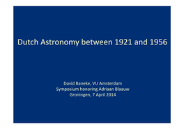 Baneke-NL Astr 1921-56.Pptx
