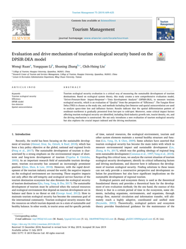 Evaluation and Drive Mechanism of Tourism Ecological Security Based