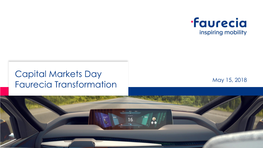 Capital Markets Day Faurecia Transformation