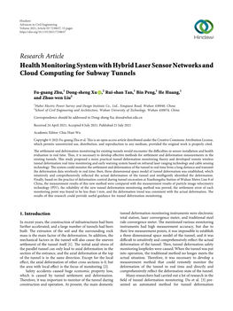 Health Monitoring System with Hybrid Laser Sensor Networks and Cloud