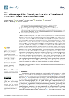 Avian Haemosporidian Diversity on Sardinia: a First General Assessment for the Insular Mediterranean