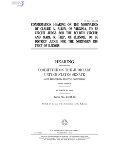 And Mark R. Filip, of Illinois, to Be District Judge for the Northern Dis- Trict of Illinois
