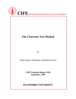 The Charrette Test Method