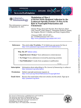 Chemotaxis Role in Neutrophil Polarization and Leukocyte-Specific