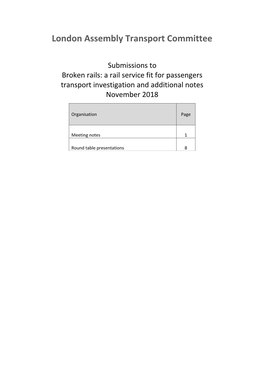 London Assembly Transport Committee