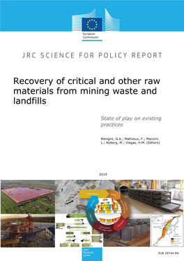 Recovery of Critical and Other Raw Materials from Mining Waste and Landfills