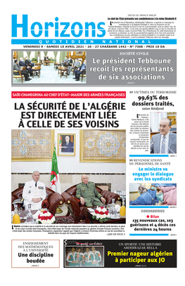 La Sécurité De L'algérie Est Directement Liée À Celle De