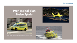 Prehospital Plan Helse Førde