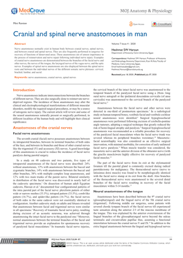 Cranial and Spinal Nerve Anastomoses in Man