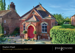 Heapham Chapel Gainsborough | Lincolnshire | DN21 5PT