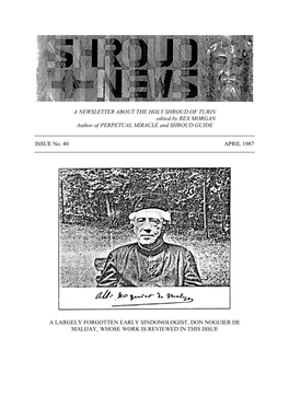 Shroud News Issue #40 April 1987