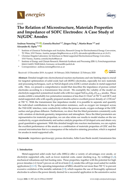 The Relation of Microstructure, Materials Properties and Impedance of SOFC Electrodes: a Case Study of Ni/GDC Anodes