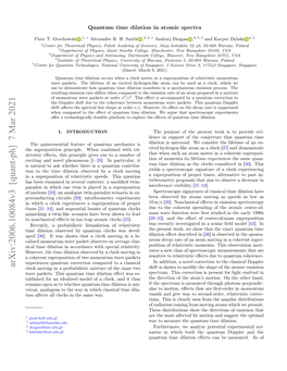 Arxiv:2006.10084V3 [Quant-Ph] 7 Mar 2021