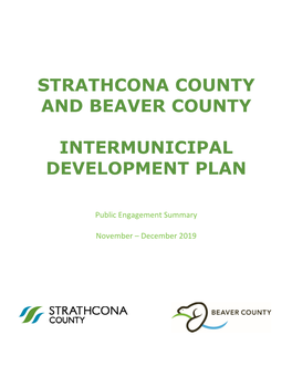 Strathcona County and Beaver County Public Engagement Summary