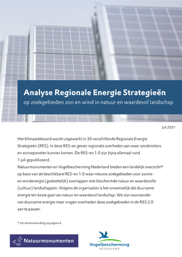 De Analyse Van Natuurmonumenten En