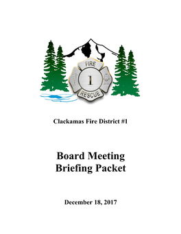 Board Meeting Briefing Packet