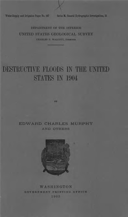 Destructive Floods in the United States in 1904