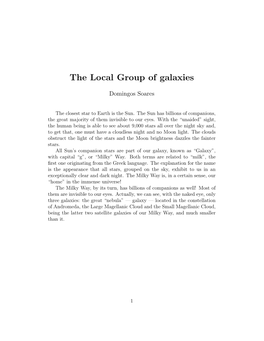 The Local Group of Galaxies