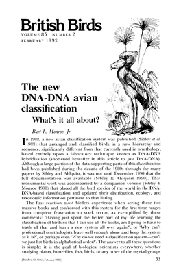 British Birds VOLUME 85 NUMBER 2 FEBRUARY 1992