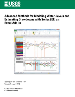 Advanced Methods for Modeling Water-Levels and Estimating Drawdowns with Seriessee, an Excel Add-In