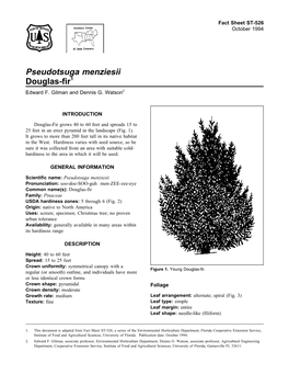 Pseudotsuga Menziesii Douglas-Fir1 Edward F