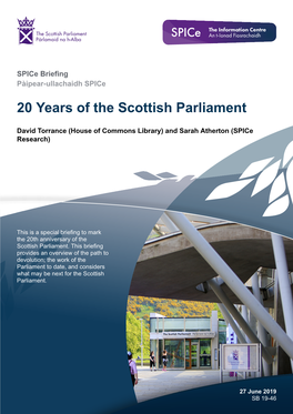 20 Years of the Scottish Parliament