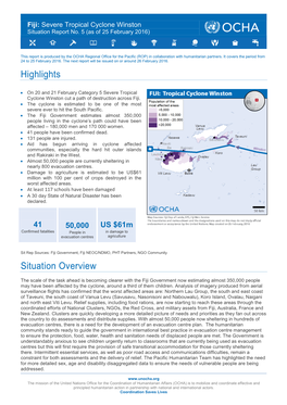 Highlights Situation Overview