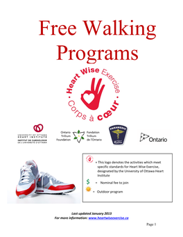 Free Walking Programs