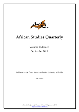 African Studies Quarterly