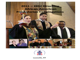2012 Directory African American Presbyterian Congregations