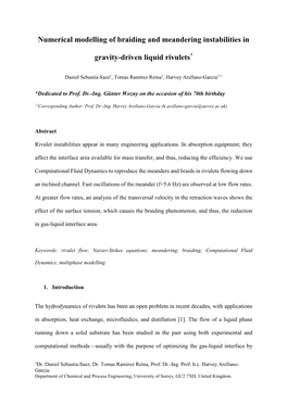 Numerical Modelling of Braiding and Meandering Instabilities In