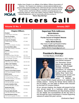 Officers Callcall Volume 33 No