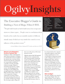 The Executive Blogger's Guide To
