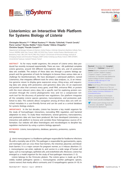 Listeria Monocytogenes