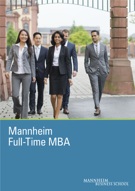 Mannheim Full-Time MBA