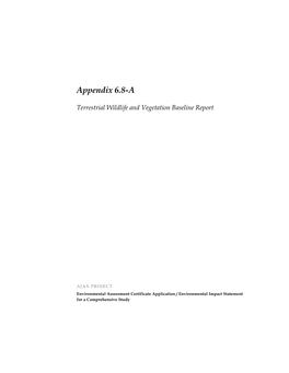 Appendix 6.8-A