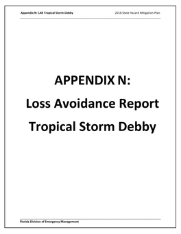 Appendix N LAR Trpical Storm Debby