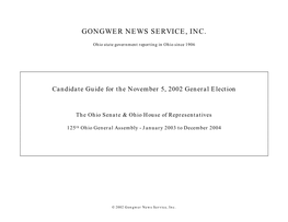 Gongwer 2002 Candidate Guide