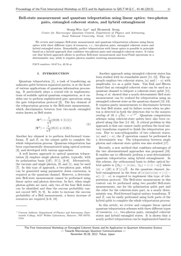 Bell-State Measurement and Quantum Teleportation Using Linear Optics: Two-Photon Pairs, Entangled Coherent States, and Hybrid Entanglement