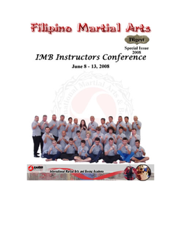 FMA-Special-Issue IMB-Instructors-Conference 08