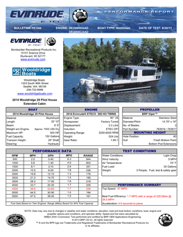 10101 Science Drive Sturtevant, WI 52177 Bombardier Recreational Products Inc. Wooldridge Boats 1303 South 96Th Street 6.3