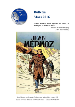 Bulletin Information Mémoire Mermoz Mars 2016