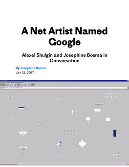 A Net Artist Named Google