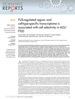 And Cell-Type-Specific Transcriptome Is Associated with Cell